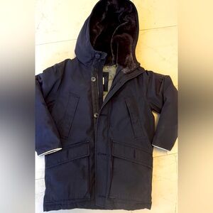 Gap Boys Winter Padded Warm Parka Navy Blue Jacket. Size Medium